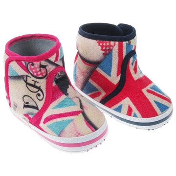 Union Jack Baby Fleece Boots