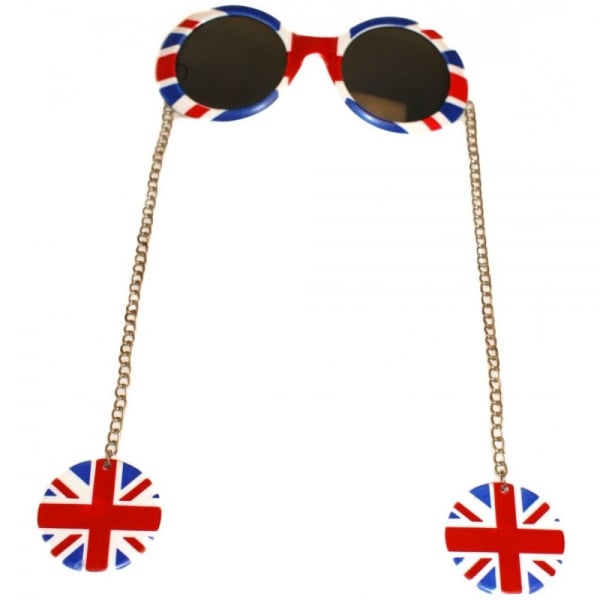 Union Jack Earring Chain sunglasses