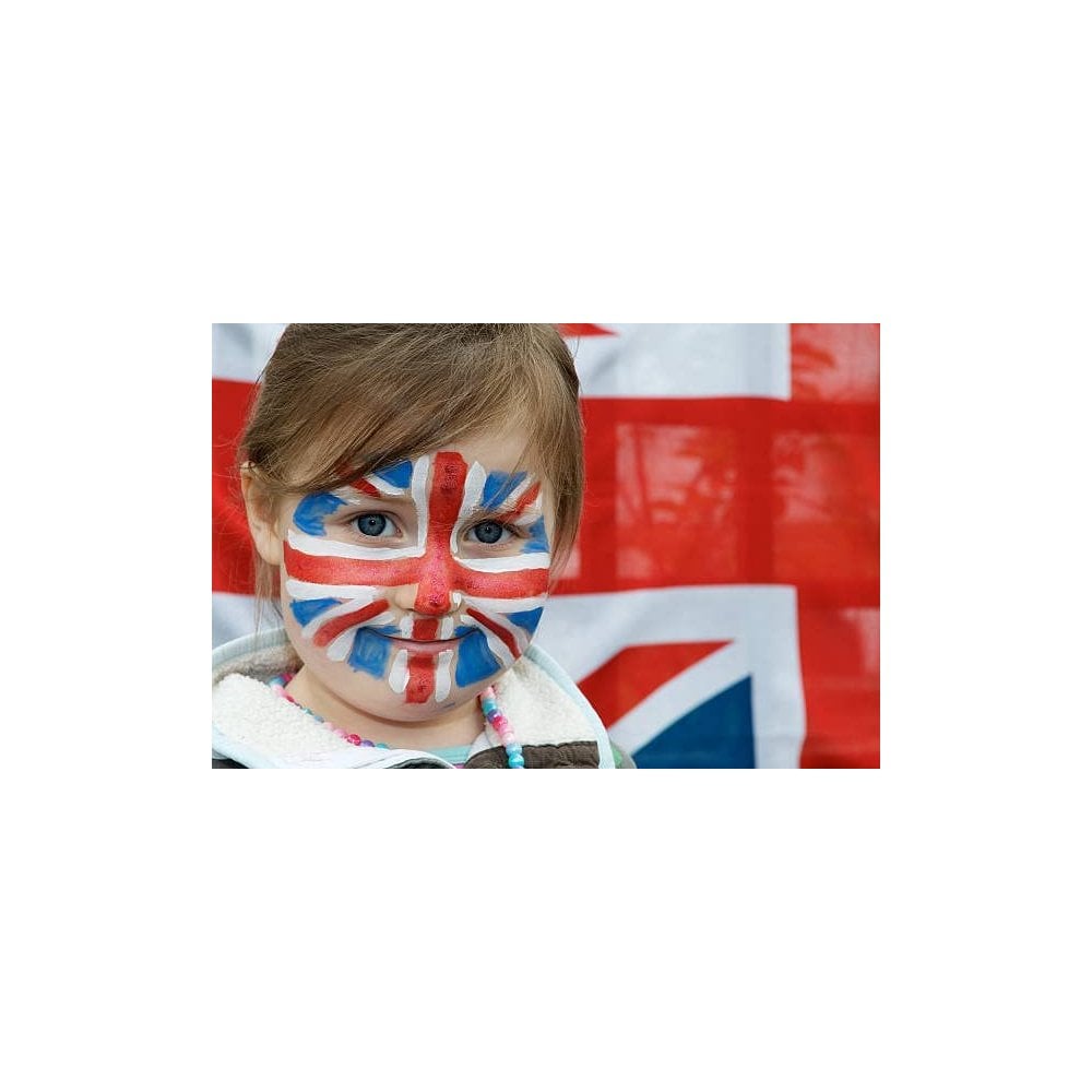 Union Jack Red White & Blue Face Paints