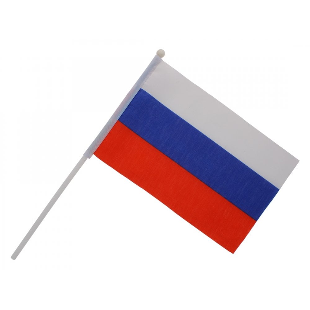 Russian Mini Flag With Pole