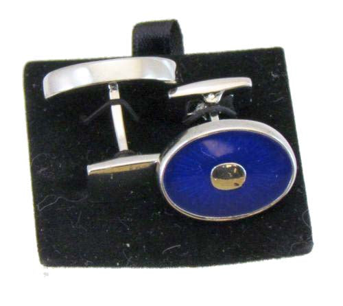 Savoy Taylors Blue Spot Luxury Cufflinks