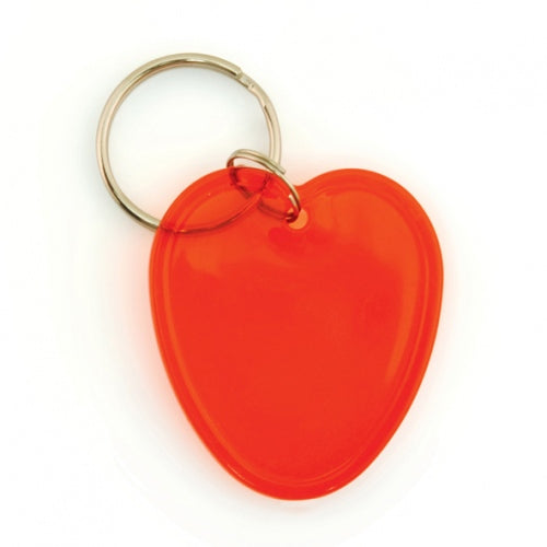 Translucent Love Heart Keyring