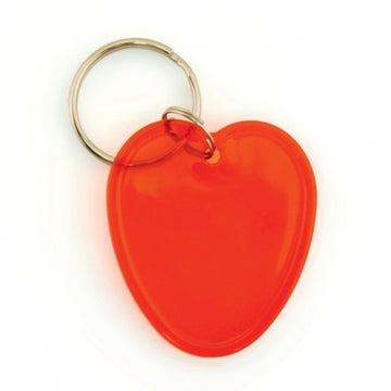 Translucent Love Heart Keyring