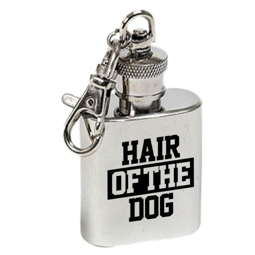 1oz 'Hair of the Dog' Stainless Steel Drinking Flask